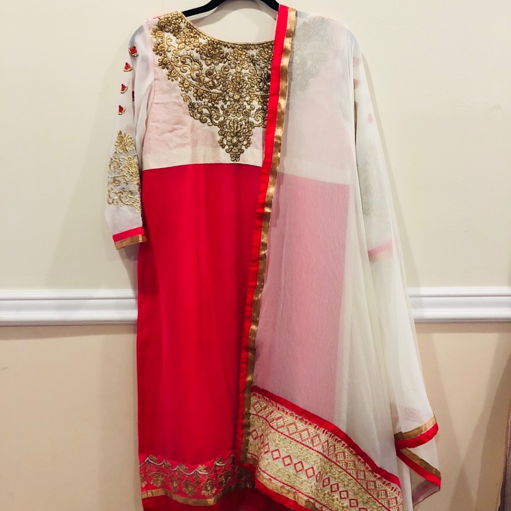 Indian Pakistani  heavy embroidery salwar Kameez